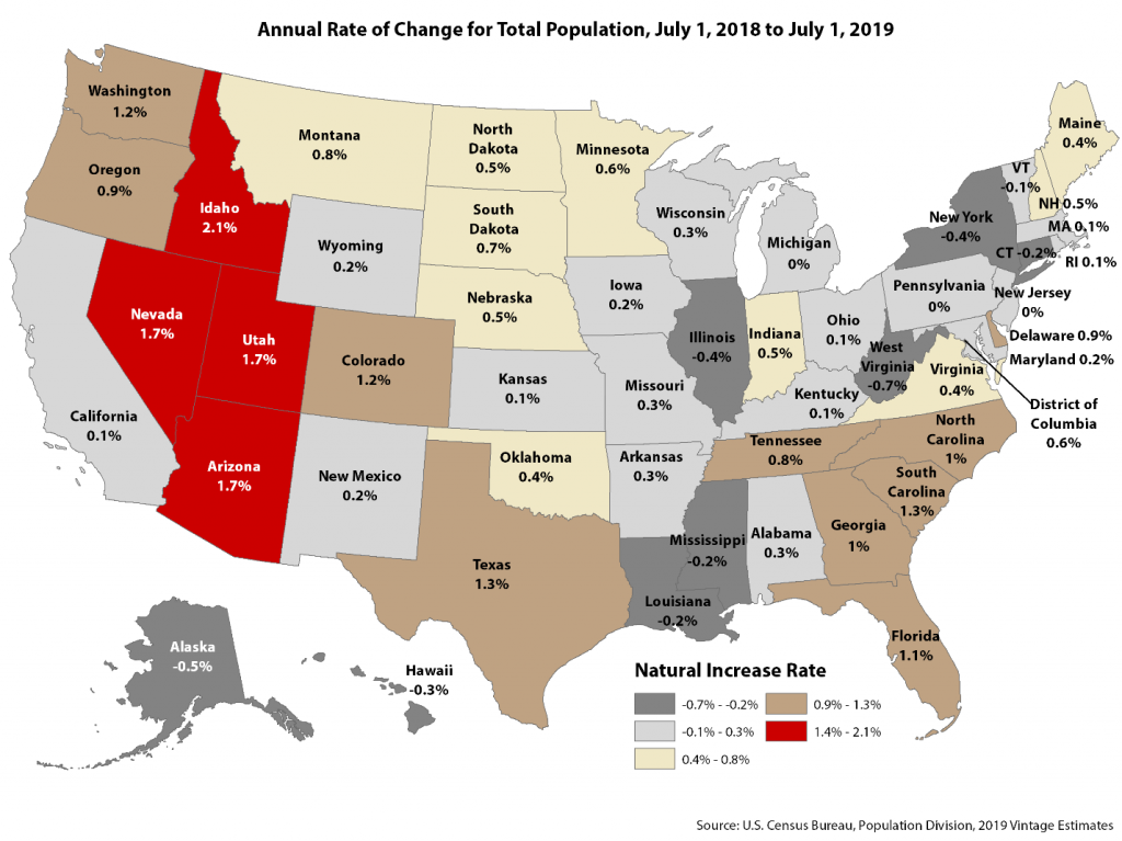 Blog Utah Leads the Nation in Population Growth, 2010 2019 Kem C